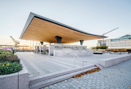 瑞典赫爾辛堡地鐵入口設(shè)計