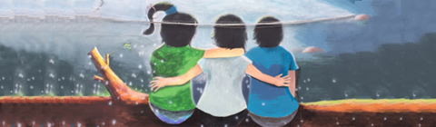 「為愛上色」藝術(shù)+攜iColor設(shè)計(jì)師秋天 墻繪夏日里的童趣