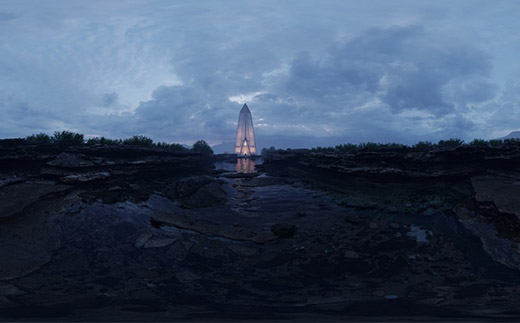 蒙布木架構三棱形小屋設計